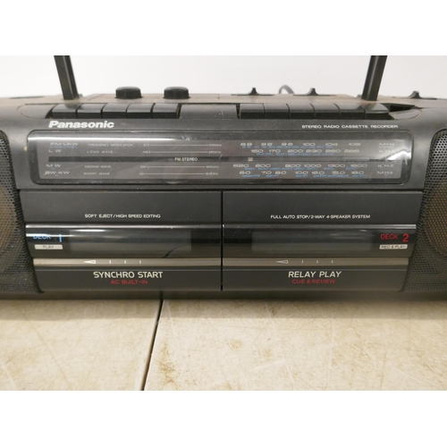 5111 - A Pure One Classic digital radio and a Panasonic RX FT510 cassette radio, a Roberts CD9959 MP3 CD pl... 