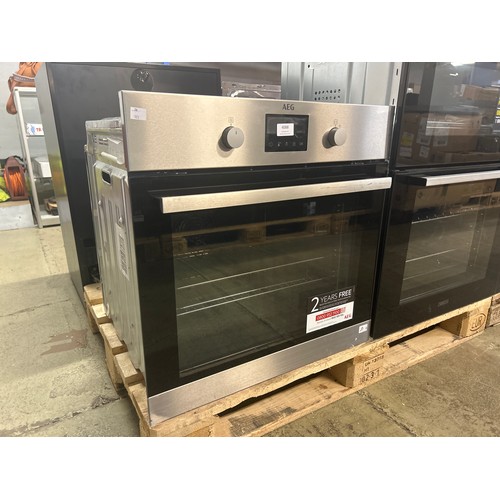 4088 - AEG Single Pyrolytic Oven with SteamBake - Model BPS355061M, Original RRP £607.5 inc Vat (463-173) *... 