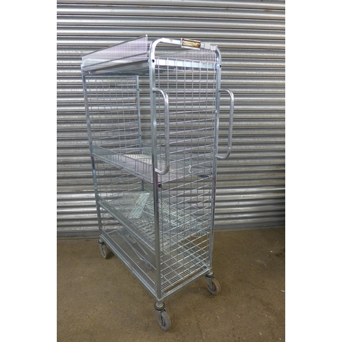 5129 - A multi tier galvanised steel trolley