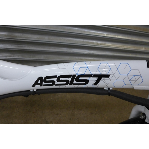 5142 - An Assist aluminium electric bike with charger, keys and battery