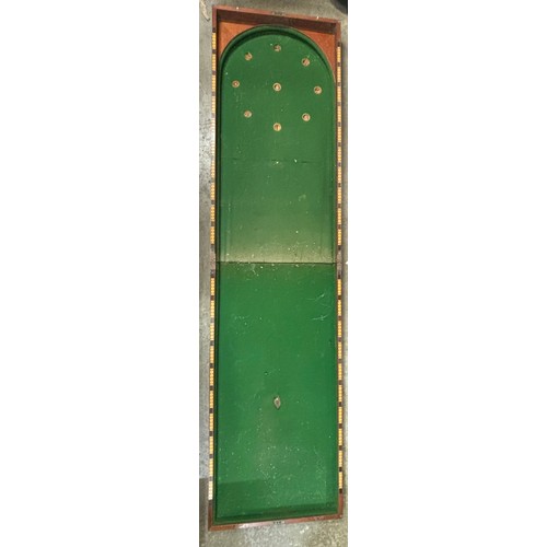 273 - A Victorian mahogany folding bagatelle board