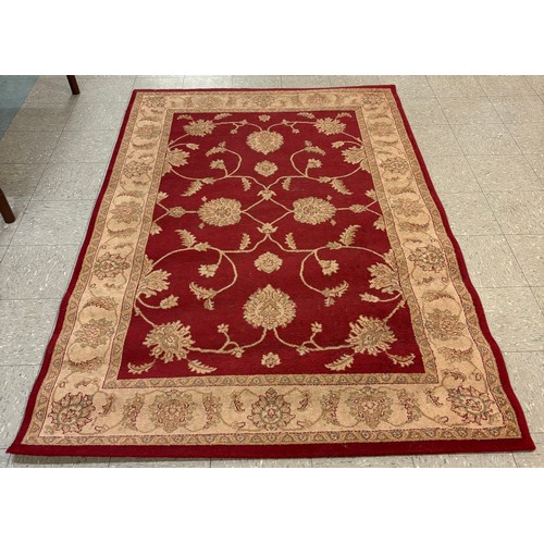 233C - A crimson ground rug