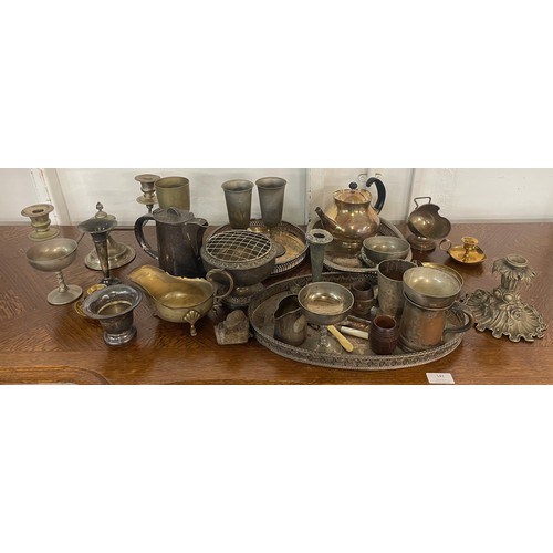 366C - A box of assorted silver platedware