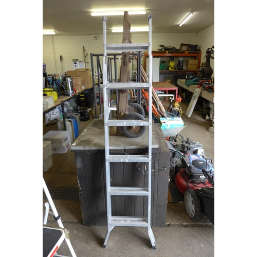 5155 - An Easylife ladder stabiliser - boxed and 2 sets of step ladders