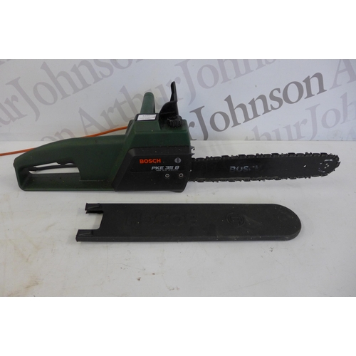 5165 - A Bosch Universal Hedgecut 60 electric hedge cutter and a Bosch PKE 35B, 1200W, 35cm, oil automatic ... 