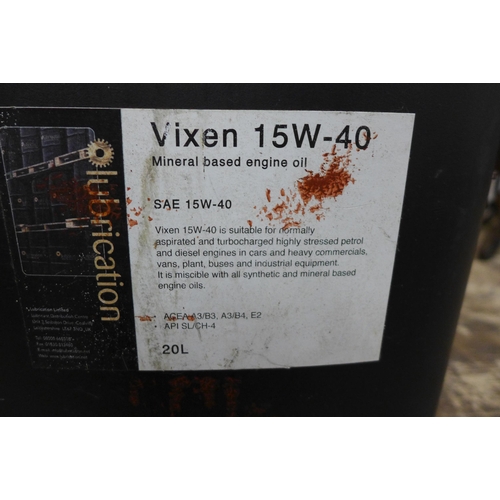 5174 - 20 litres of Vixen 15W-40 mineral based engine oil - sealed