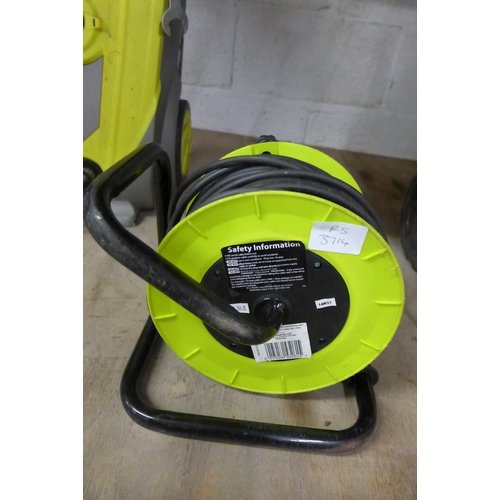 5183 - A Parkside PHD150 D3 pressure washer with a 20m extension cable and a 50m extension cable