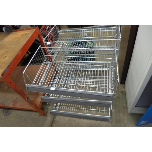 5198 - A quantity of steel shelving and two dollies