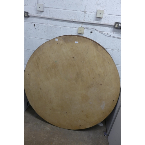 5117 - 3 circular function tables with fold out legs, 5ft diameter