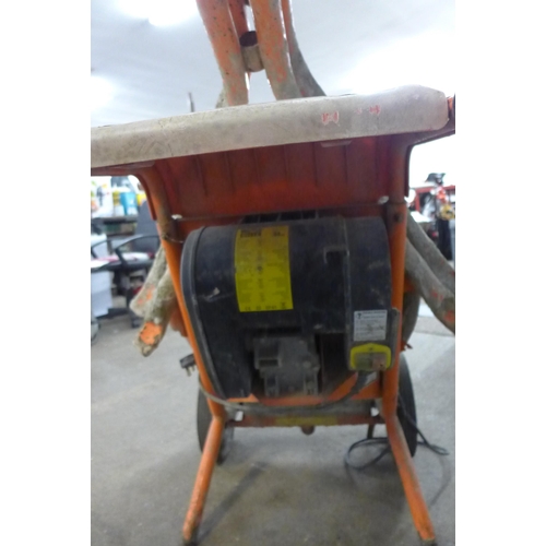 5205A - A belle minimix-150 240v electric cement mixer with stand