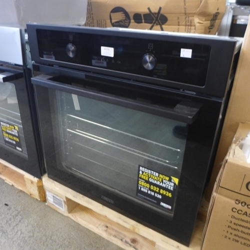 4114 - Zanussi Single Pyrolytic Oven with AirFry - Model ZOPNA7KN, Original RRP £515.84 inc Vat (463-4) *Th... 