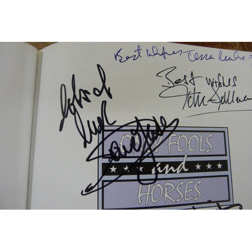 661 - An Only Fools and Horses book with many signatures including John Sullivan, Kenneth McDonald x2, Rog... 