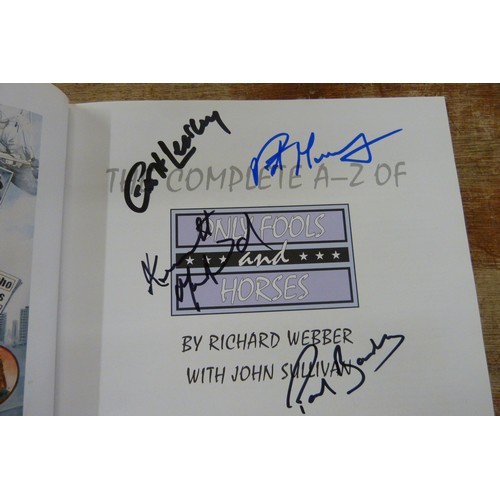 661 - An Only Fools and Horses book with many signatures including John Sullivan, Kenneth McDonald x2, Rog... 