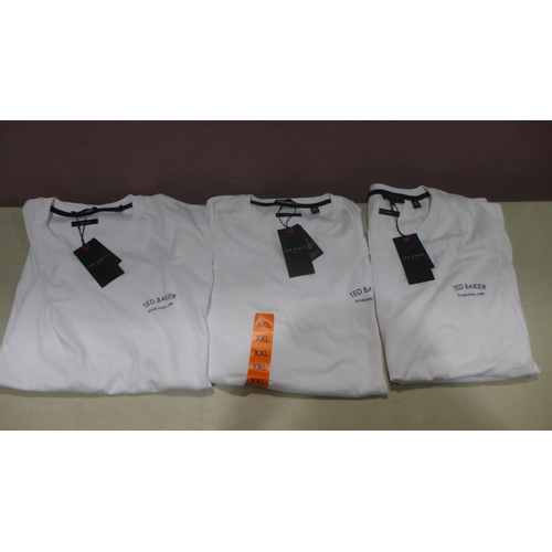 6248 - 8x Ted Baker white T-shirts, various sizes (336-73003) *This lot is subject to Vat