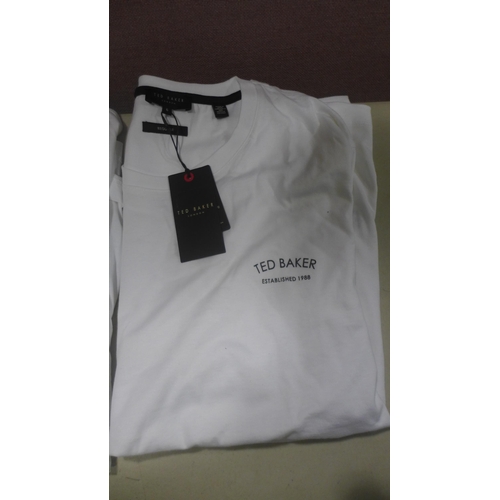 6248 - 8x Ted Baker white T-shirts, various sizes (336-73003) *This lot is subject to Vat