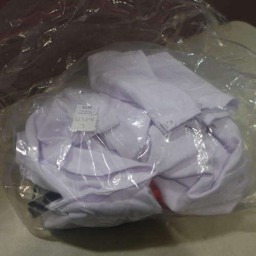 6250 - 4x Jack Wills white polo shirts (XXL) (336-73003) *This lot is subject to Vat