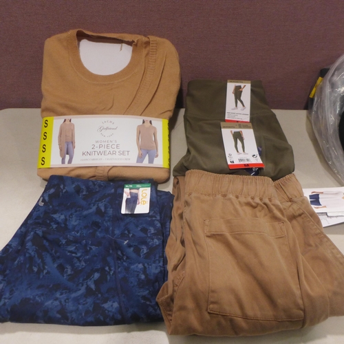 6251 - Quantity of women's clothing to include leggings, trousers, knitwear, etc. various sizes (336-73003)... 