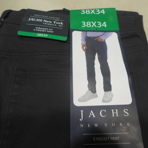 6253 - 9x Jachs straight fit 5 pocket trousers, Navy (size 38x34) (336-73003) *This lot is subject to Vat