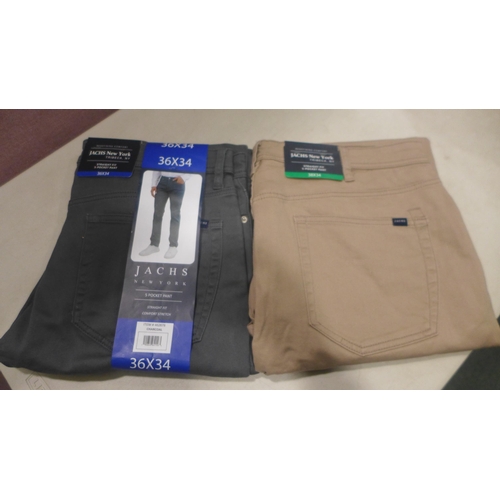 6253 - 9x Jachs straight fit 5 pocket trousers, Navy (size 38x34) (336-73003) *This lot is subject to Vat