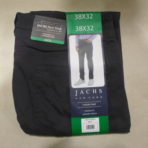 6255 - 9x Jachs straight fit 5 pocket trousers, navy (336-73003) *This lot is subject to Vat