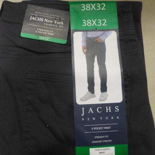 6255 - 9x Jachs straight fit 5 pocket trousers, navy (336-73003) *This lot is subject to Vat