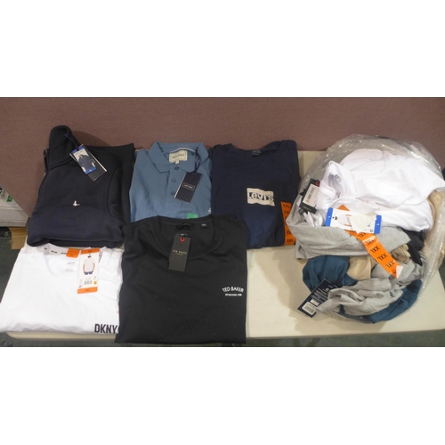 6265 - Quantity of mixed branded T-shirts & hoodies to include Ted Baker, Jack Wills, Champion, Puma, etc. ... 