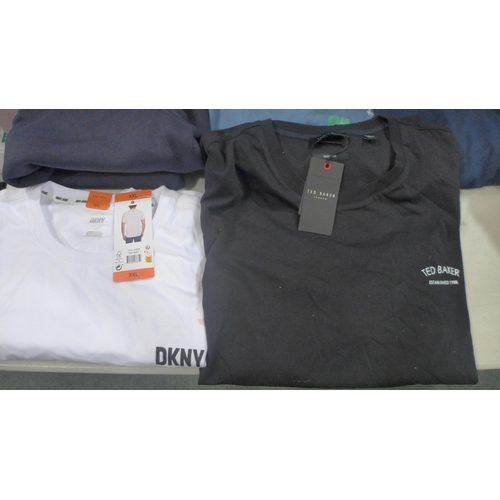 6265 - Quantity of mixed branded T-shirts & hoodies to include Ted Baker, Jack Wills, Champion, Puma, etc. ... 