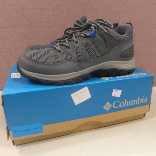 6274 - Columbia waterproof trainers in grey, size 8 UK (336-73003) *This lot is subject to Vat