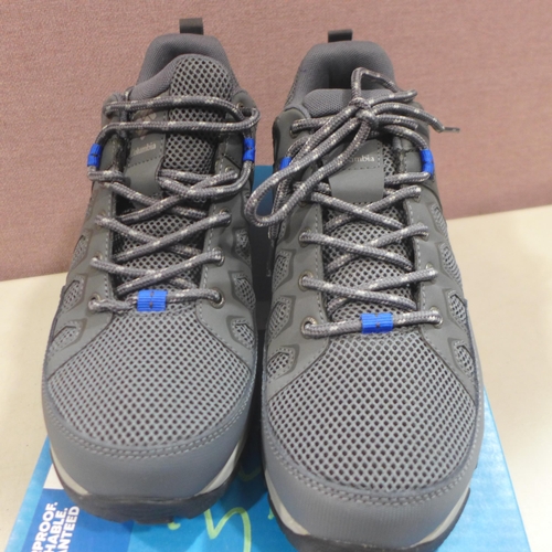 6274 - Columbia waterproof trainers in grey, size 8 UK (336-73003) *This lot is subject to Vat