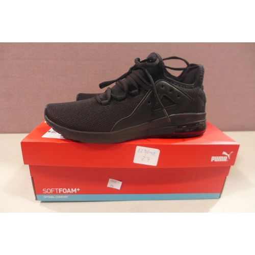 6276 - Puma Electron Street C black trainer, size UK8 (336-73003) *This lot is subject to Vat