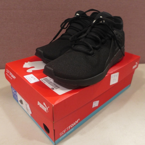 6276 - Puma Electron Street C black trainer, size UK8 (336-73003) *This lot is subject to Vat