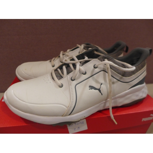 6277 - Puma Grip Fusion 2.0 white Golf trainers, size 11 (336-73003) *This lot is subject to Vat