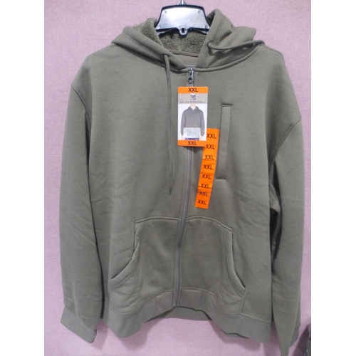 6326 - 6 x B.C. Clothing dark olive hoodies - size XXL (332-85008) *This lot is subject to Vat