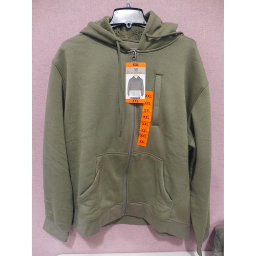 6327 - 6 x B.C. Clothing dark olive hoodies (5 x size XXL, 1 size XL) (332-85008) *This lot is subject to V... 