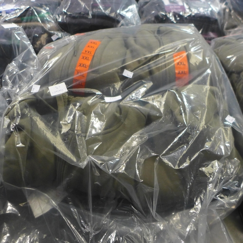 6327 - 6 x B.C. Clothing dark olive hoodies (5 x size XXL, 1 size XL) (332-85008) *This lot is subject to V... 