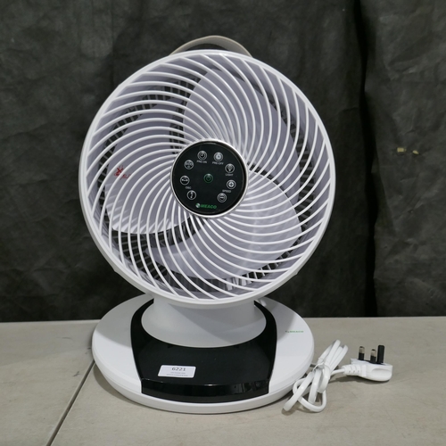 6221 - Meaco Air Circulator Fan with box and remote (337-256) *This lot is subject to Vat