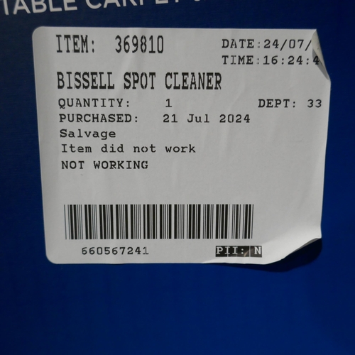 6236 - Bissell Spot Cleaner - model -  36981, Original RRP £99.99 + Vat (337-186) *This lot is subject to V... 