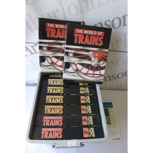 5316 - 9 volumes of World of Trains magazines in binders