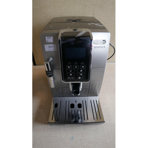 6003 - Delonghi Dinamica Bean To Cup Coffee Machine with box (model no:Ecam350.35.Sb)  Original RRP £379.99... 