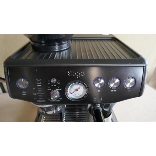 6004 - Sage Barista Impress Bean To Cup Coffee Machine with box (model no: Ses876Bst4Guk1) Original RRP £53... 