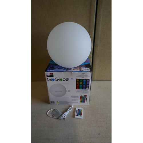 6025 - 30Cm Gloglobe Sphere Led Pool Light with remote and box  (337-38) *This lot is subject to Vat