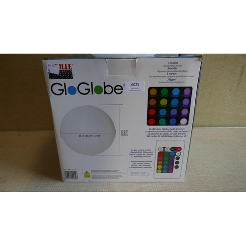 6025 - 30Cm Gloglobe Sphere Led Pool Light with remote and box  (337-38) *This lot is subject to Vat