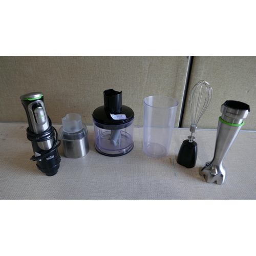 6027 - Braun Hand Blender (model no: Mq9138Xi) (337-54) *This lot is subject to Vat