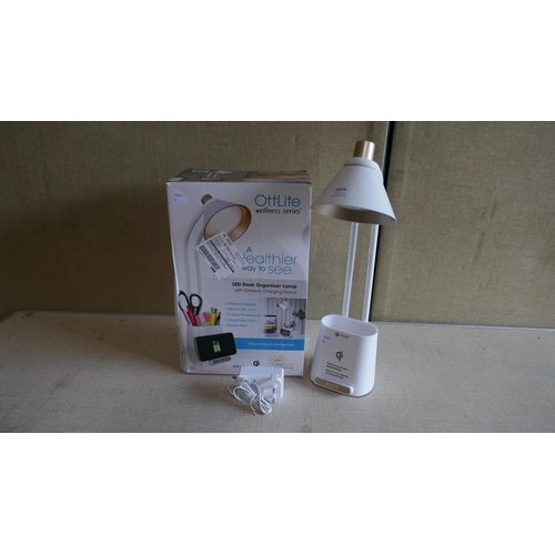 6028 - Ottlite Led Organiser Desk Lamp with box  (337-60) *This lot is subject to Vat