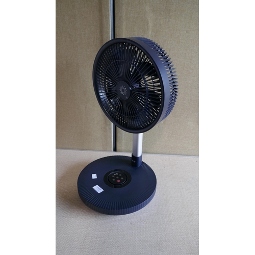 6029 - Nsa Folding Stand Fan with remote and box (337-53) *This lot is subject to Vat