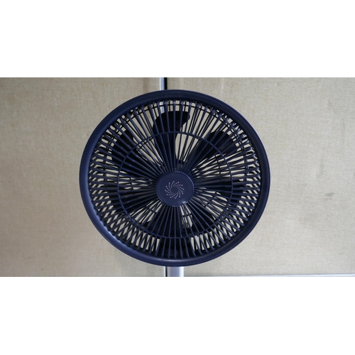 6029 - Nsa Folding Stand Fan with remote and box (337-53) *This lot is subject to Vat