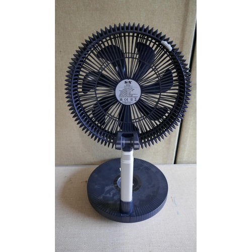 6033 - Nsa Folding Stand Fan     (337-305) *This lot is subject to Vat