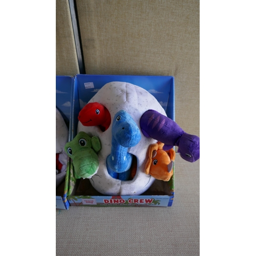 6036 - 3 x Dino Crew Dog Toy  6 Packs   (337-496-498) *This lot is subject to Vat