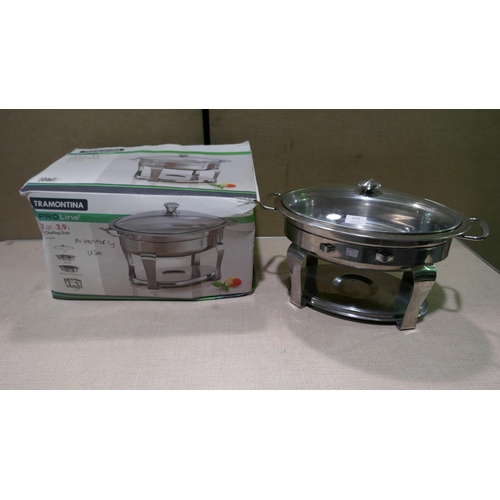 6059 - Tramontina Oval Chafing Dish (3.9L)  (337-416) *This lot is subject to Vat