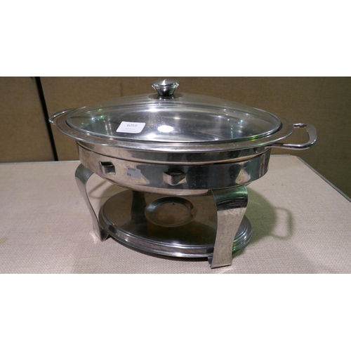 6059 - Tramontina Oval Chafing Dish (3.9L)  (337-416) *This lot is subject to Vat